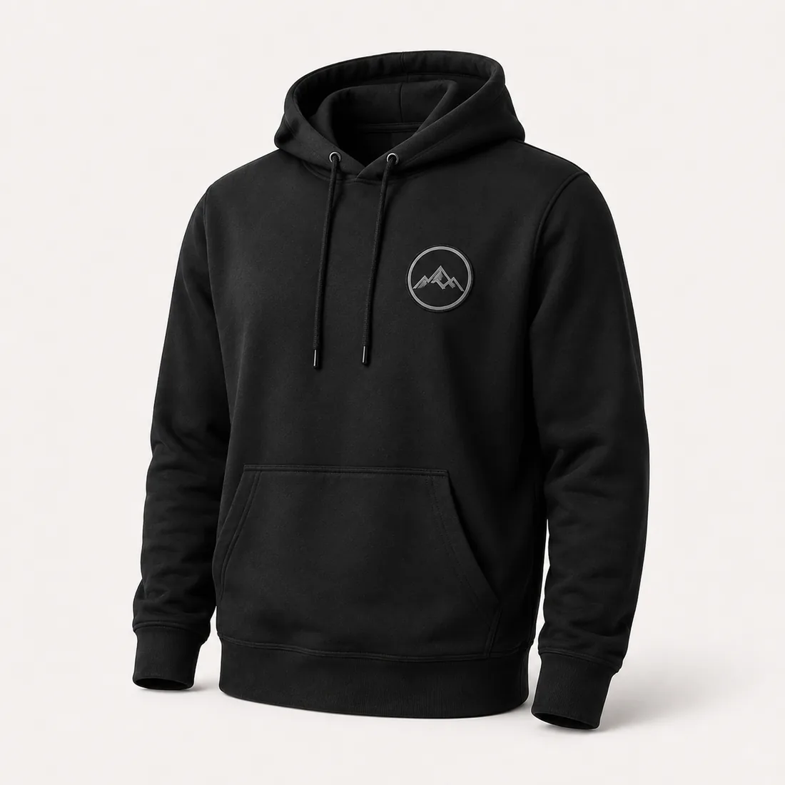 Black pullover hoodie
